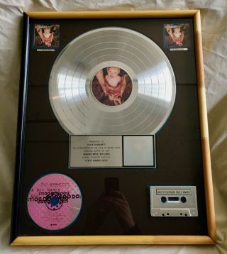 Goo Goo Dolls " A Boy Named Goo " 1995 Multi Platinum Riaa Record Award - Rare