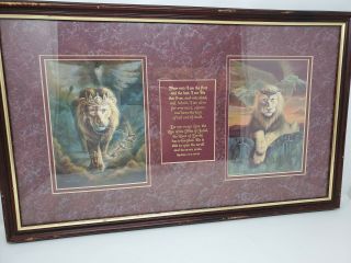The Lion Of The Tribe Of Judah Rev.  5:5 William Hallmark Picture Religious Rare