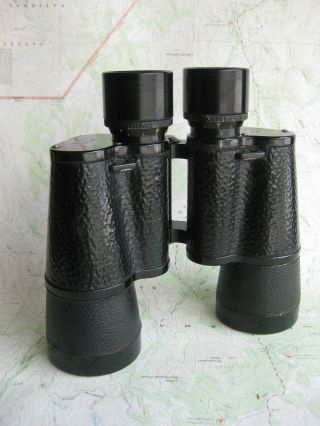 Rare Zeiss WWII 7x50 Gas Mask Binoculars,  Bakelite Eye Cups 1941 3