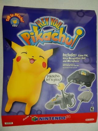 Nintendo 64 Store Display Rare Voice Recognition Unit Vru Pikachu