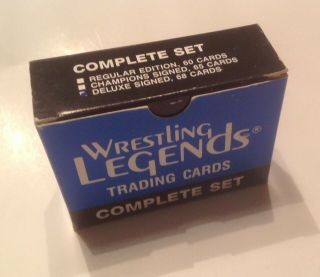 Rare 1991 Imagine Wrestling Legends 68 Deluxe Trading Card Set Signed Sammartino