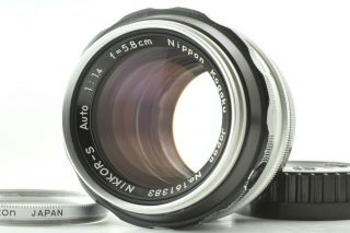[rare Pat.  Pend.  ] Nikon Nippon Kogaku Nikkor S Auto 5.  8cm 58mm F1.  4 Lens Japan