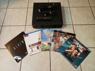 Rare Sony Mdp - 500 Laserdisc Player With Remote Plus 5 Classic Movies