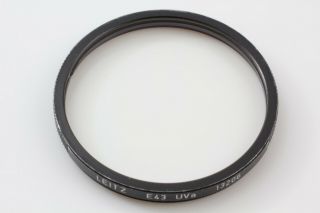 [ Very Rare Near ] LEICA E43 UVa Protection Filter 13206 Black From Japan 3