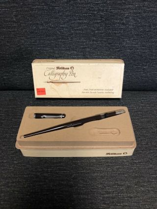 Mega Rare Vintage 1980s Calligraphy Pen Set Of 2 Pelikan Mc110 Htf