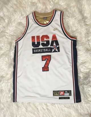Rare Nike 1992 Usa Olympic Dream Team Larry Bird Jersey Size Xl