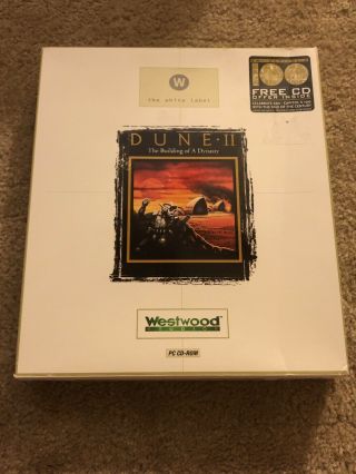 Dune Ii 2 Pc Cd - Rom Video Game Disc Westwood Studios Rare