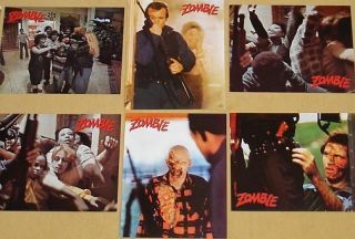 Dawn Of The Dead Zombie - Lobby Cards Set - Very Rare - George A Romero - Horror