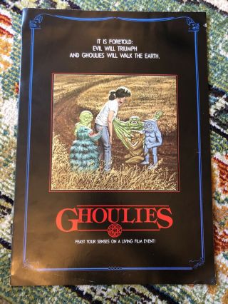 Ghoulies Extremely Rare Promo Poster Folder Empire Video Store Horror Slasher