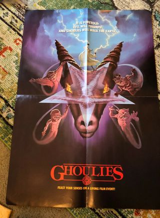 Ghoulies EXTREMELY RARE Promo Poster Folder Empire video store horror slasher 2