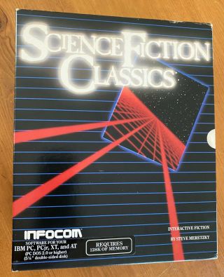 Rare Infocom Science Fiction Classics Ibm Pc - Dos 2.  0 & Dos 2.  0 Computer Games