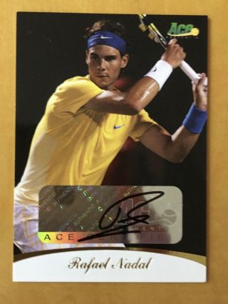 Rafael Nadal Auto Rare 2010 Ace Authentic Tennis Autograph Gold Card 05/19