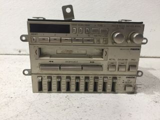 1986 - 1993 Mazda Rare Triple Stack Am Fm Cassette Radio Stereo W Equalizer Dolby