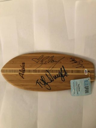 Bethany Hamilton Tyler Wright Nikki Van Dijk Signed Surf Cutting Board Rare
