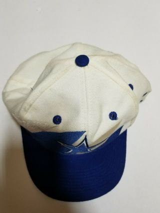 Vintage 90s Dallas Cowboys Logo Athletic Double Sharktooth Snapback Hat Cap Rare 2