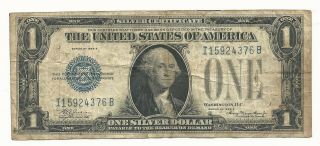 1928 - E $1.  00 Silver Certificate - Rare Note - Fr1605 I - B Block Funnyback