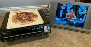 Rca Selectavision Video Disc Player W/ Dr.  No - Rare - Sft 100w - Ced Discs