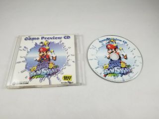 Ultra Rare Mario Sunshine Gamecube Best Buy Preview Cd Hard To Find