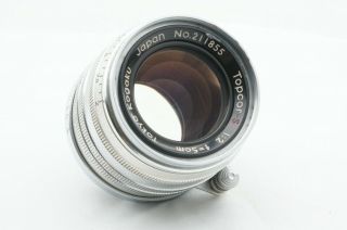 " / Exc,  " Rare Tokyo Kogaku Topcor S 5cm 50mm F2 F/2 Leica L39 Ltm Japan