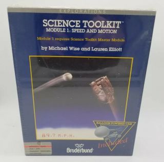 Rare Broderbund Science Toolkit Module 1: Speed And Motion For Apple Ii Game