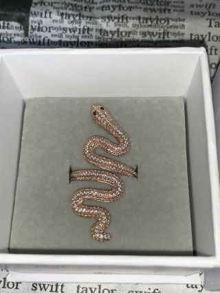 Taylor Swift Rose Gold Snake Ring Official Reputation Merch Rare