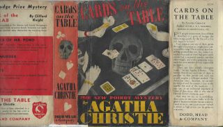 Agatha Christie - Cards On The Table - 1st 1937 W/dj Npc Rare