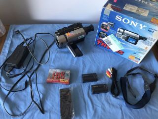 Very Rare Sony Ccd - Trv 615 Hi8,  8mm Xray Camcorder Ntsc Player.  Made In Japan.