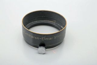Leica Fookh 3.  5cm F3.  5 Summaron - Elmar 35mm Lens Black Shade 12505 Hood,  A36,  Rare