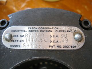 RARE Eaton Cutler Clutch Brake Base Unit ? model - SB - 525 / pn - 1470090 2