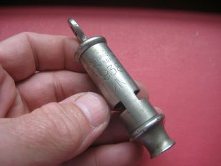 Very Rare British Military Whistle With Date And Broad Arrow Mark Bent & Parker