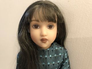 14 " Rare Raven Kish & Company Brunette Doll Articulated