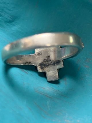 Extremely Rare James Avery Jesus Christ on The Cross Ring 925 Sterling Size 11 2