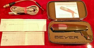 Vintage Rare 1967 Beyer Soundstar X1 - N Dynamic Microphone 200 Ohm W/ Box Xlr Top