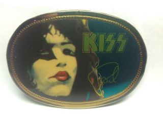 Vintage Paul Stanley Kiss Belt Buckle 1977 Pacifica Rare
