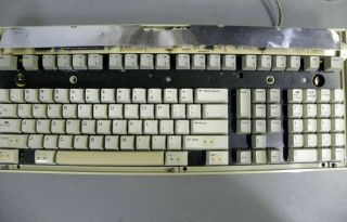 Rare Vintage WANG 724 Keyboard IBM AT 5 Pin Din Pink ALPS Sliders 3