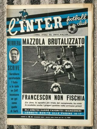 1967 European Cup Final Inter Milan V Celtic (very Rare Inter Club Edition)