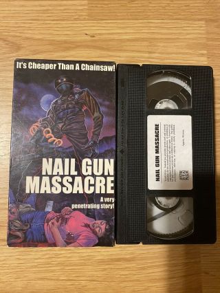 Nail Gun Massacre Vhs Horror Gore Movie Rare