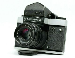 Kiev - 60 Ttl 6x6 Camera Volna 3 2.  8/80 Medium Format Slr Rare Serviced
