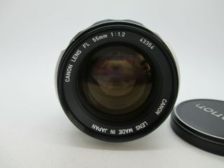 RARE 【Almost Mint】 Canon FL 55mm f/1.  2 MF Prime for Canon FD FL Mount SLR DSLR 3