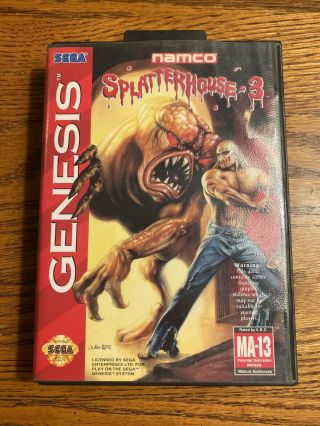 Splatterhouse 3 (sega Genesis,  1993) Complete Rare.