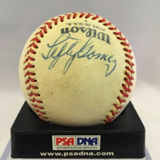Rare 1950 Lefty Gomez Little League World Series Signed Autographed Baseball Psa