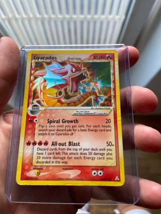 Pokémon Card - Gyarados Gold Star Rare 102/110 Holo Holon Phantoms Delta Species