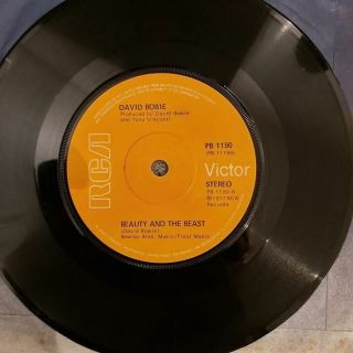 Rare Solid Centre David Bowie Beauty And The Beast 7 Inch Very Rare