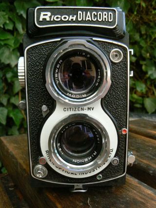 Ricoh Diacord G Dia 120 Medium Format Twin Lens Reflex Camera & Case RARE 2