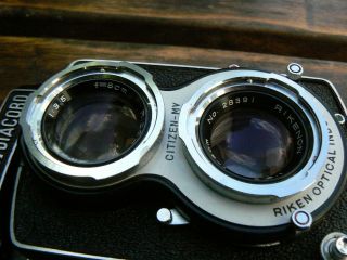 Ricoh Diacord G Dia 120 Medium Format Twin Lens Reflex Camera & Case RARE 3