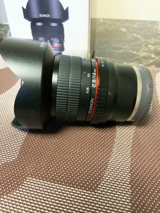 Rokinon 14mm f/2.  8 ED AS IF UMC Lens for Sony E - Mount - Black Rarely 2
