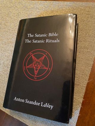 Hardcover Satanic Bible & Satanic Rituals Combined Edition Rare