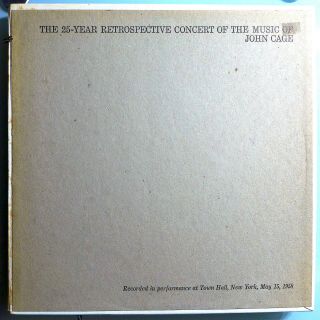 John Cage 25th Retrospective Concert Rare Orig 