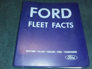 1968 Ford Dealer Showroom Sales Facts Album Rare Mustang T - Bird Pickup,
