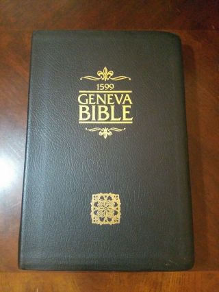 1599 Geneva Bible Tolle Lege Press Leather Unread Gold Leaf Rare